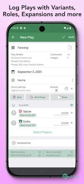 Board Game Stats 6.11.4 APK MOD Tam Ücretsiz İndir
