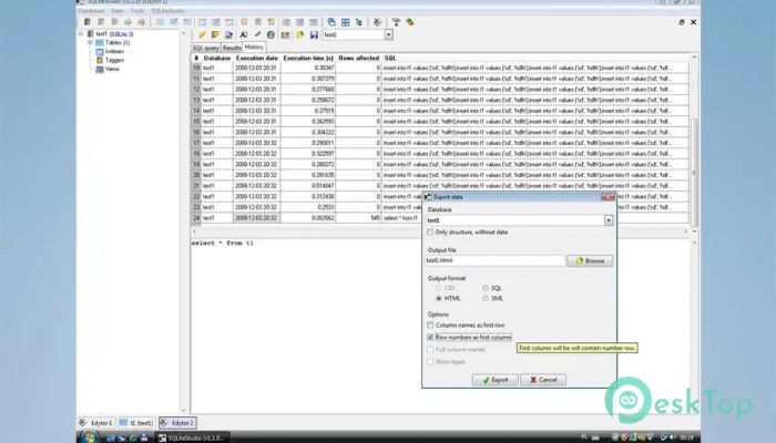 Descargar SQLiteStudio 3.4.21 Completo Activado Gratis
