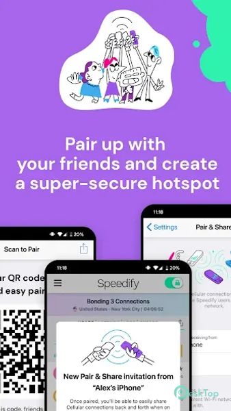 Speedify Fast Bonding VPN 15.6.4.13692 APK MOD تحميل مجاني كامل