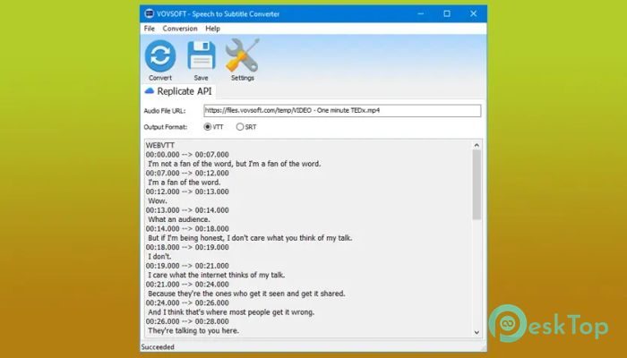 Download Vovsoft Speech to Subtitle Converter 1.0 Free Full Activated