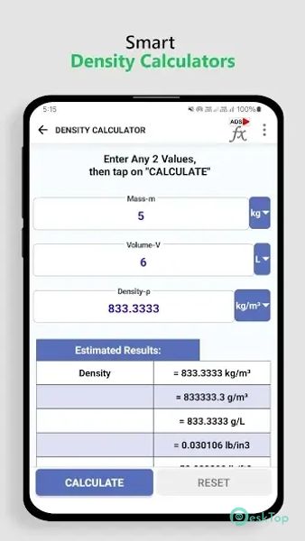 Density Calculator & Converter 1.0422 APK MOD تحميل مجاني كامل