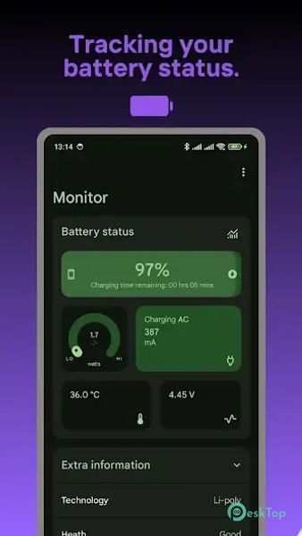 Battery Meter & Widget 1.0.1 APK MOD Descarga gratuita completa