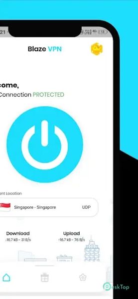 Blaze VPN - Secure VPN Proxy 1.6.1 APK MOD Полная бесплатная загрузка