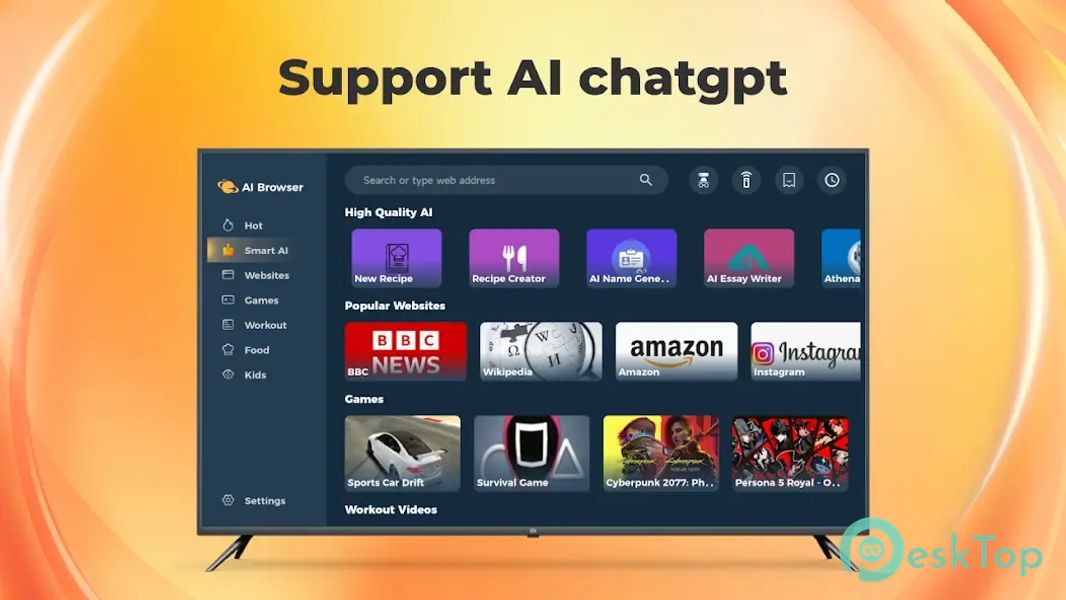 AI Browser - TV Browser 1.2.4 APK MOD Descarga gratuita completa