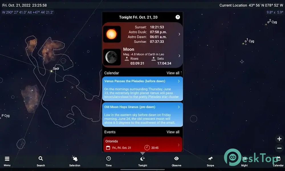 SkySafari 7 Pro 7.5.3.0 APK MOD Tam Ücretsiz İndir