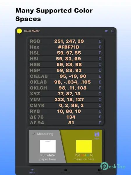 Color Meter - RGB HSL CMYK RYB