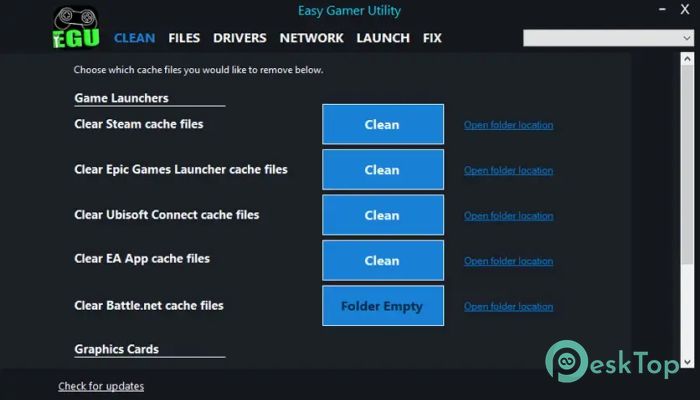 تحميل برنامج Easy Gamer Utility 1.0.0 برابط مباشر