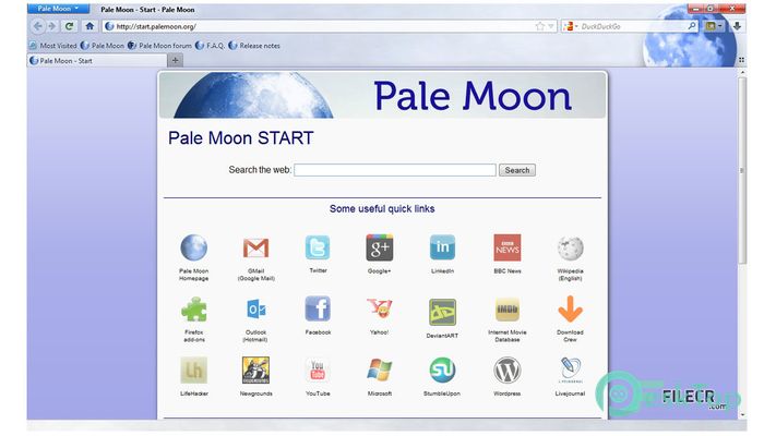 Pale Moon 31.4.1 Tam Sürüm Aktif Edilmiş Ücretsiz İndir