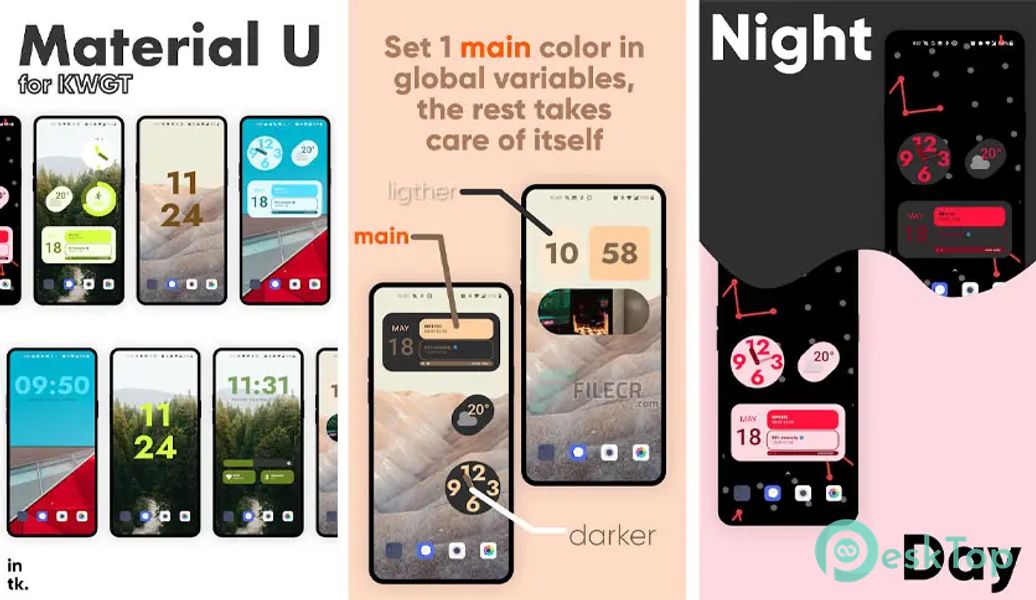 Material U – Android 12 inspired KWGT