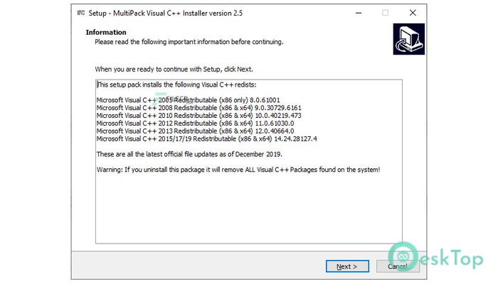 تحميل برنامج MultiPack Visual C++ Installer 3.0 برابط مباشر