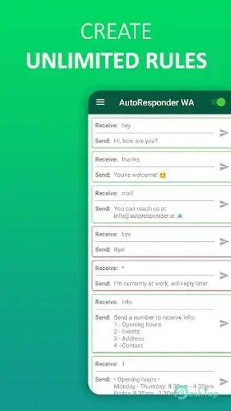 AutoResponder for WhatsApp 4.1.0 APK MOD Полная бесплатная загрузка