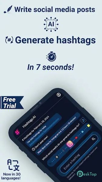 Hashtags AI: Follower Booster 1.2.9 APK MOD フル無料ダウンロード