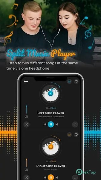 Split Music Player: Dual Audio