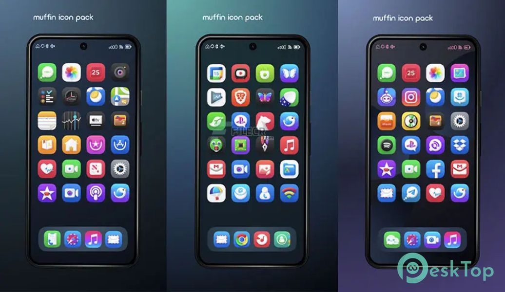 Télécharger Muffin Icon Pack 4.1.2 APK MOD Gratuitement et Complet