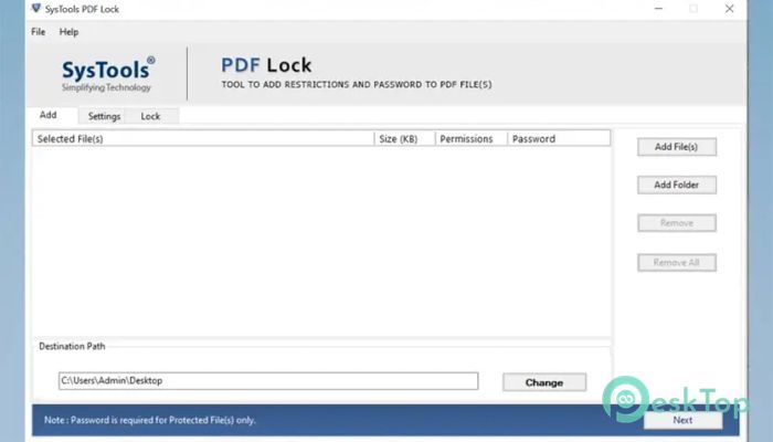 Descargar SysTools PDF Lock  3.1 Completo Activado Gratis