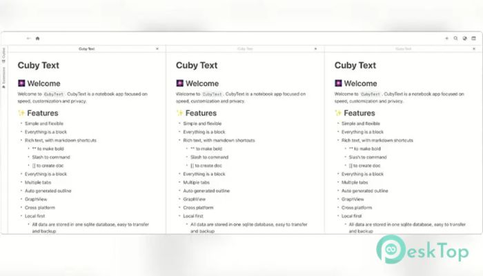 下载 CubyText 0.0.4 免费完整激活版