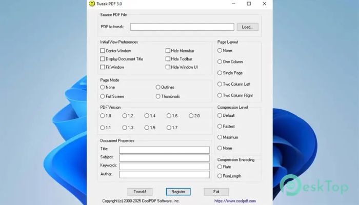 تحميل برنامج CoolPDF TweakPDF 3.0.0.256 برابط مباشر