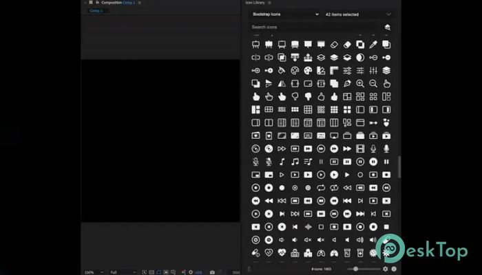 Aescripts - Icon Library 1.2.1 Tam Sürüm Aktif Edilmiş Ücretsiz İndir