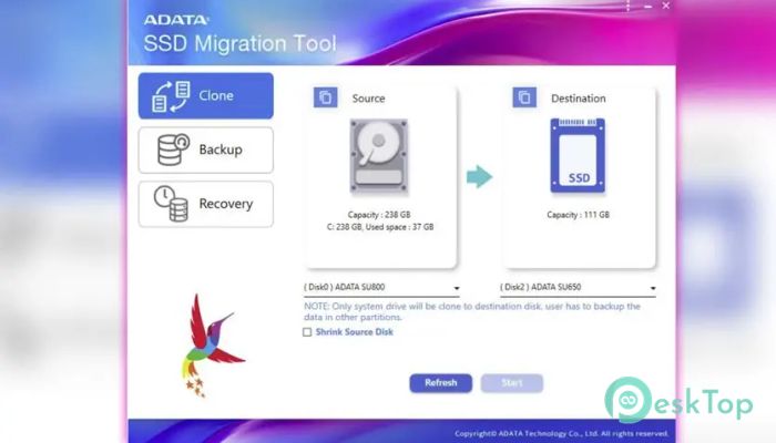 Télécharger ADATA SSD Migration Tool 1.0.0.2 Gratuitement Activé Complètement