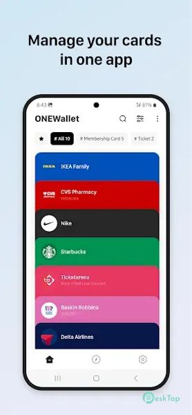 ONEWallet - Cards Wallet 2.6.0 APK MOD Tam Ücretsiz İndir