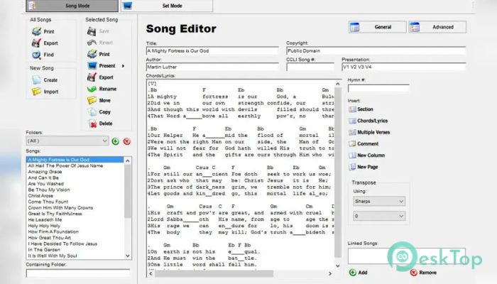 Download OpenSong 3.4.8 Free Full Activated