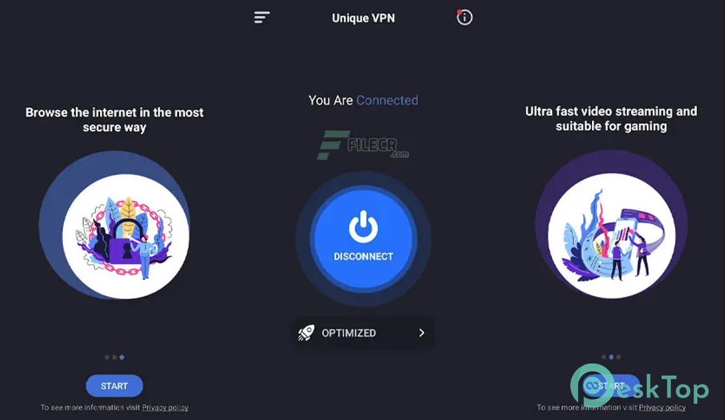 Unique VPN | Free VPN Proxy v1.3.0 APK MOD Полная бесплатная загрузка