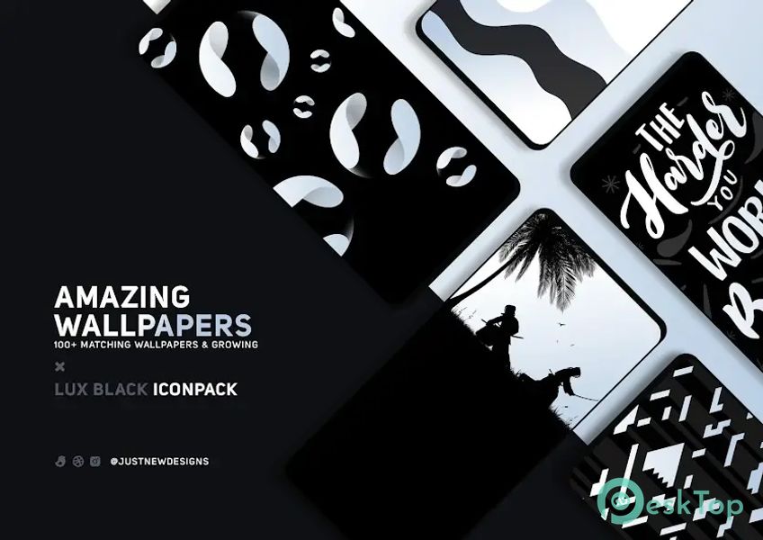 Black Icon Pack : LuX 4.1 APK MOD 完整免费下载