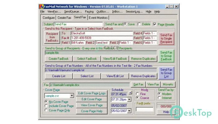 ElectraSoft FaxMail Network for Windows 24.07.27 完全アクティベート版を無料でダウンロード