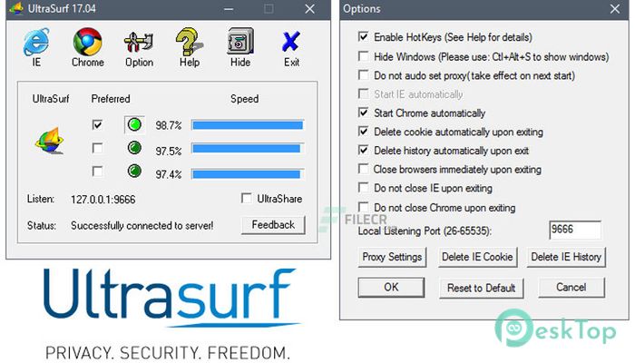 UltraSurf 21.32 Tam Sürüm Aktif Edilmiş Ücretsiz İndir