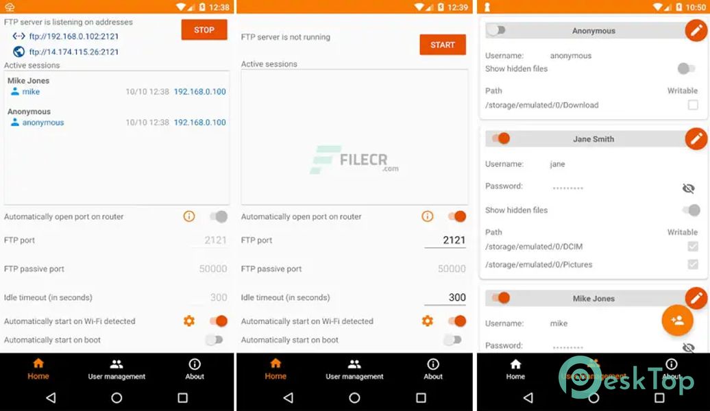 FTP Server – Multiple FTP users
