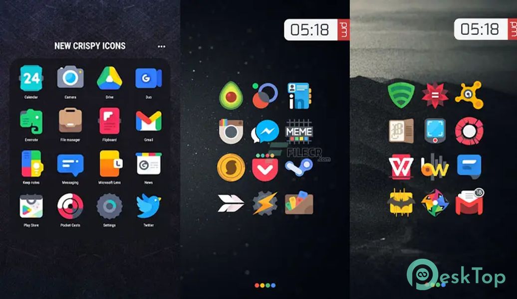 Crispy Icon Pack 4.3.5 APK MOD フル無料ダウンロード