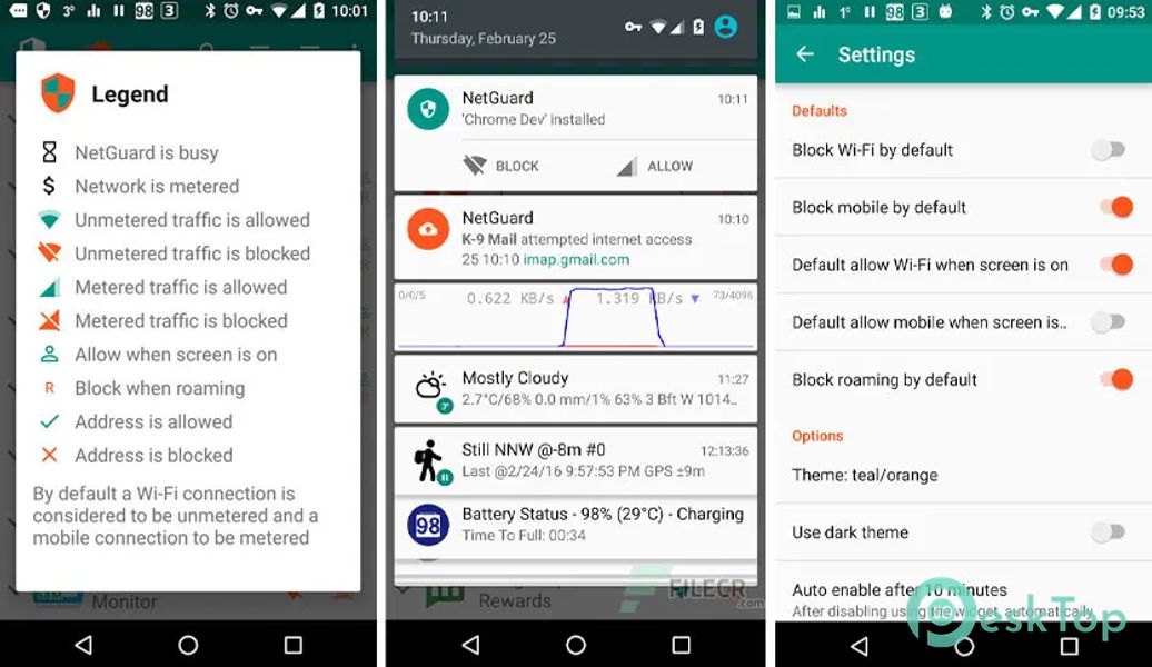 Télécharger NetGuard - no-root firewall 2.345 APK MOD Gratuitement et Complet