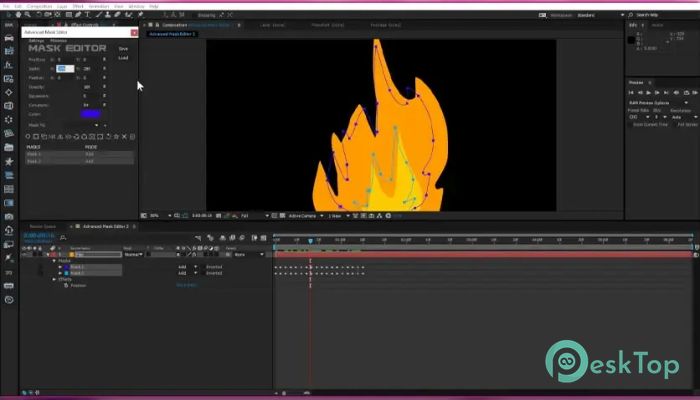 Aescripts Advanced Mask Editor 2.4 for After Effects 完全アクティベート版を無料でダウンロード