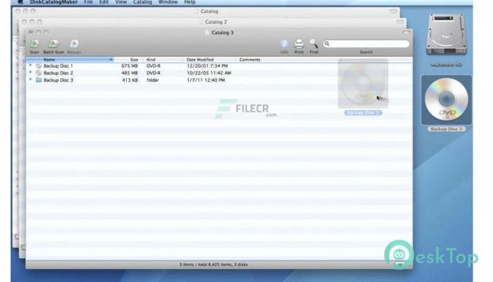 DiskCatalogMaker  8.4.5 Mac用無料ダウンロード