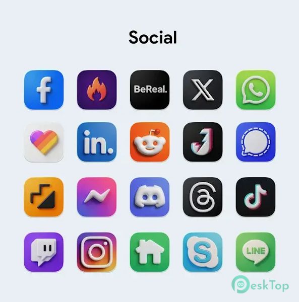 OneUi Puff 3D Icon Pack 2.0 APK MOD تحميل مجاني كامل
