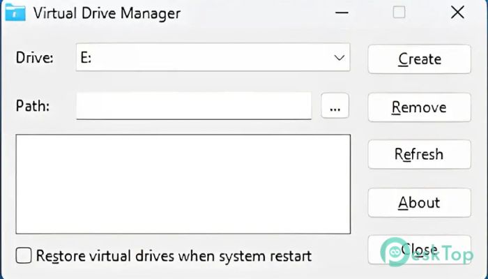 Скачать Linasoft Virtual Drive Manager 1.1 полная версия активирована бесплатно