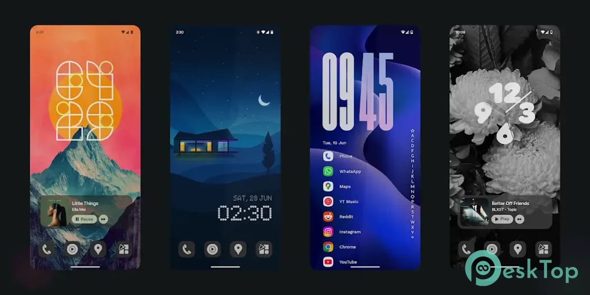 Muviz Widgets: Clock, Music 1.0.9.0 APK MOD تحميل مجاني كامل