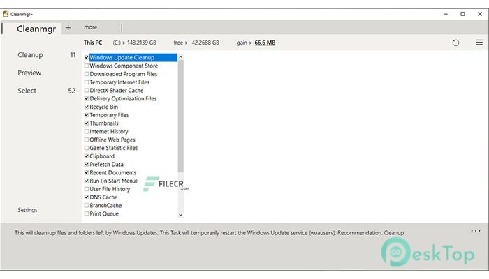 Download Cleanmgr+ 1.50.1300 Free Full Activated