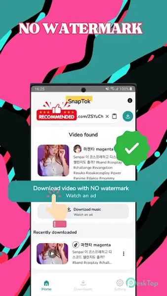 SnapTok - Video Saver 1.5.3 APK MOD Tam Ücretsiz İndir
