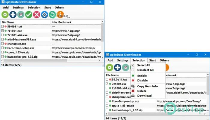 تحميل برنامج upToDate Downloader  1.4.0.12 برابط مباشر