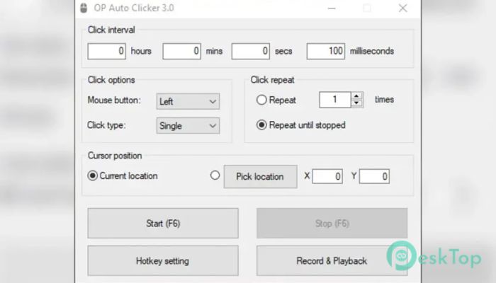 下载 OP Auto Clicker 1.0 免费完整激活版