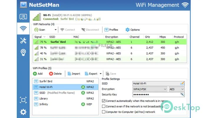 Скачать NetSetMan Pro 5.2 полная версия активирована бесплатно