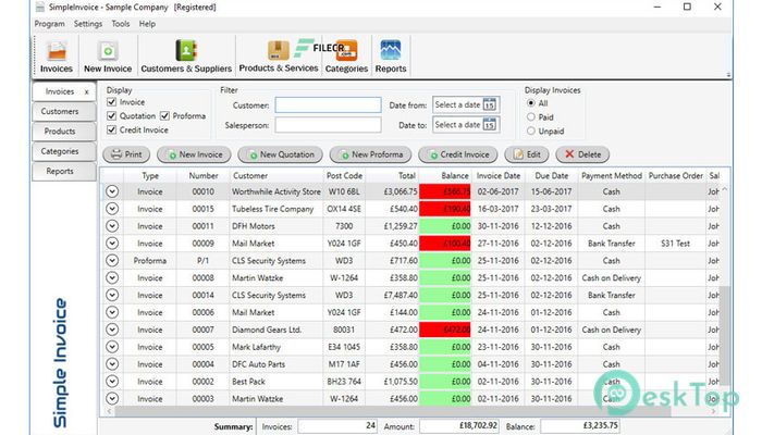 Download SimpleSoft Simple Invoice 3.25.0.6 Free Full Activated