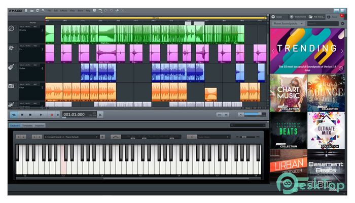  تحميل برنامج MAGIX Music Maker 2017 Premium 24.1.5.119 برابط مباشر