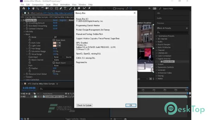 تحميل برنامج Beauty Box Video 5.1.1 for AE & Pr برابط مباشر