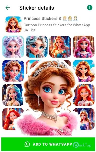 Princess Stickers for WhatsApp