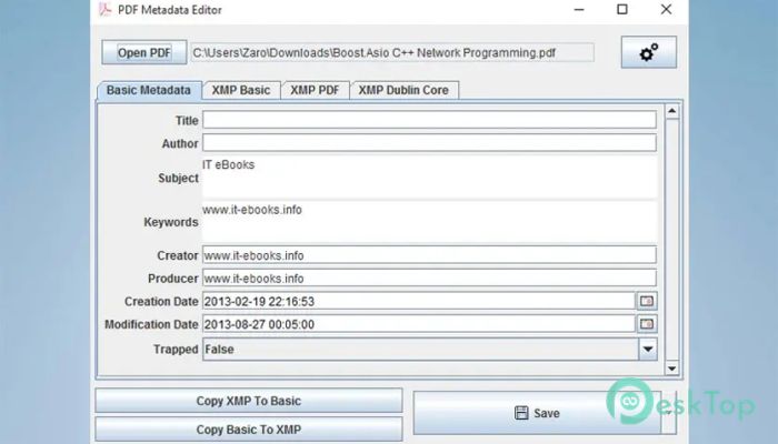 Download Zaro PDF Metadata Editor 3.0.2 Free Full Activated