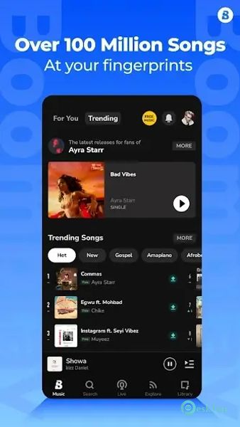 Boomplay: Music & Live Stream 6.6.31 APK MOD Tam Ücretsiz İndir