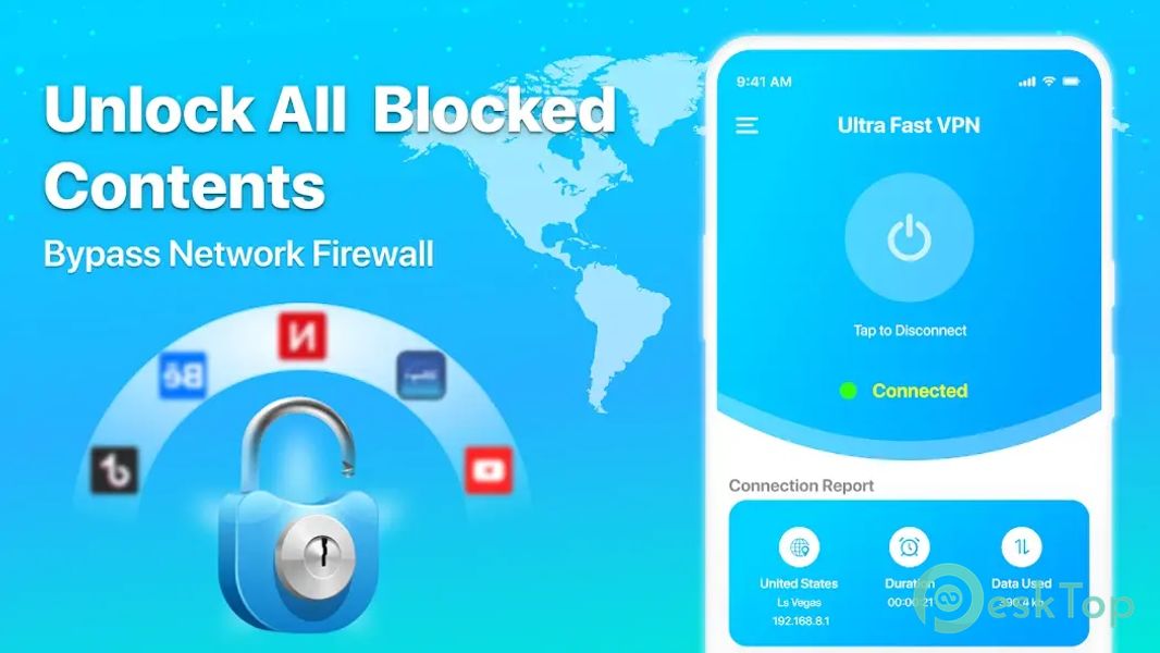 Fast VPN Ultra Fast Proxy VPN 41.7 APK MOD تحميل مجاني كامل