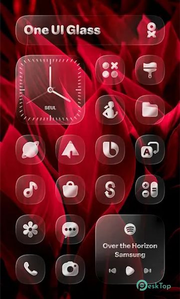 One UI Glass Icon Pack 1.0 b101 APK MOD تحميل مجاني كامل